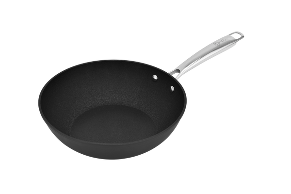 Wokpan 28 cm – Aluminium pan voor inductie en gas
