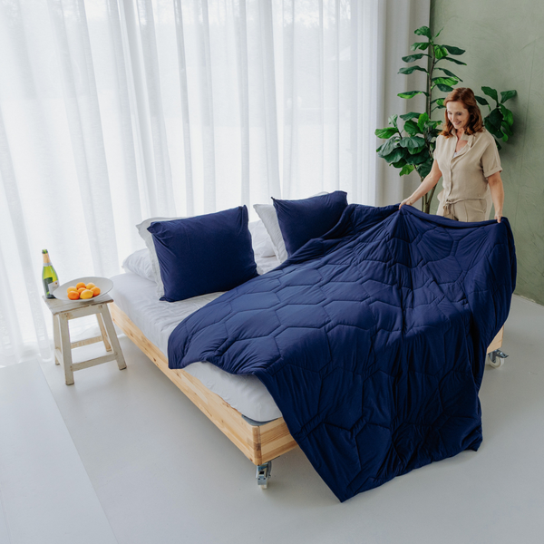Kussenslopen - Verkoelend - Navy - Set van 2