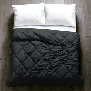 Cotton Eazzzy Quilt percale katoen – Luxe Bedsprei - Donker Grijs
