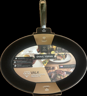 Ovalen Vispan Aluminium voor inductie en gas