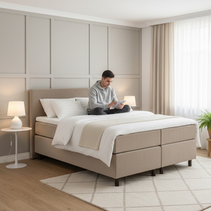 Boxspring met comfort topper van 8 cm