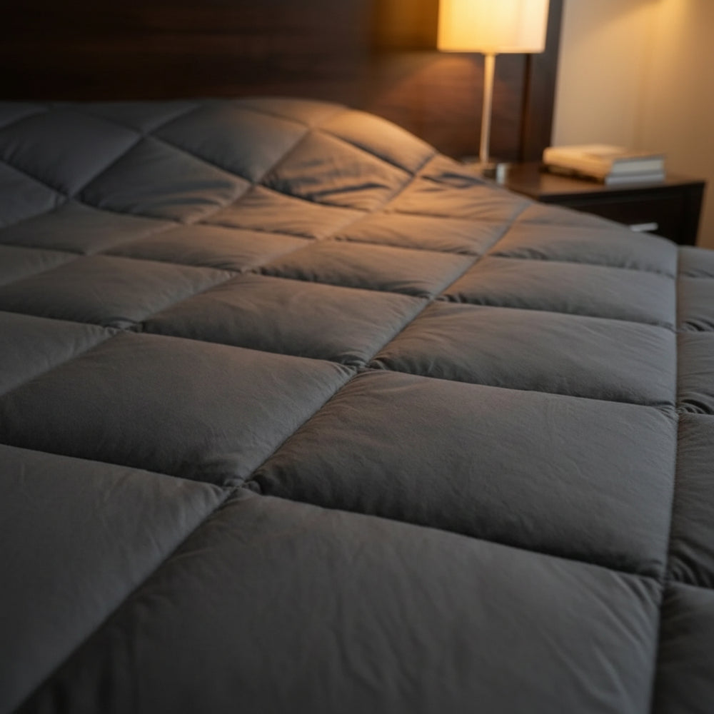 Cotton Eazzzy Quilt Dark Grey