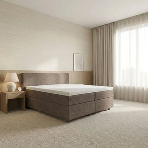 Barcarola Hotelbed + Gestoffeerd matras + Topper + Hoofdbord