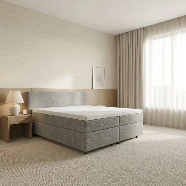 Barcarola Hotelbed + Gestoffeerd matras + Topper + Hoofdbord
