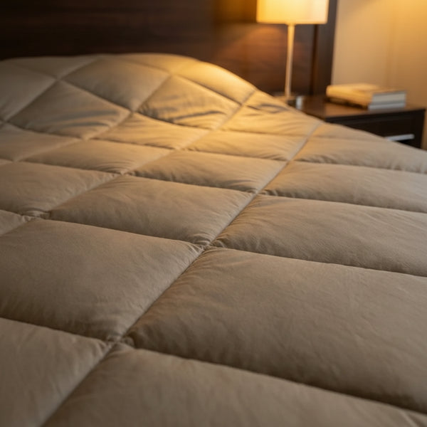 Cotton Eazzzy Quilt Percale Katoen – Luxe Bedsprei - Taupe
